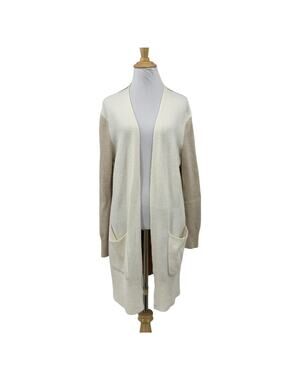 Madewell Cardigan Sweater Women Small Heather Timber Kent Open Front Wool Alpaca